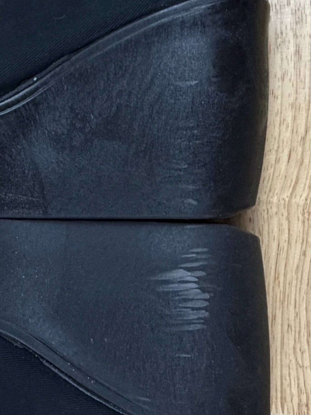 Altercore Black Canvas Lace Up Platform Wedge Ankle Boots EU 40 Made in Italy - Picture 5 of 9